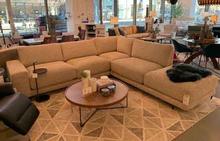 Hangover Sectional in Textured Sand by Thayer Coggin