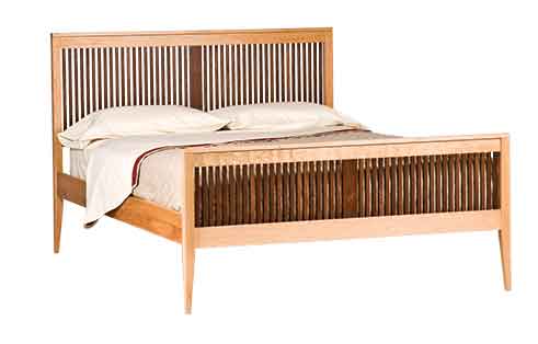 Heritage Luna Bed with Walnut Spindles
