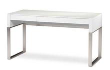 Cascadia Desk in Satin White