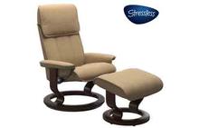 Admiral Large Chair & Ottoman in Paloma Sand