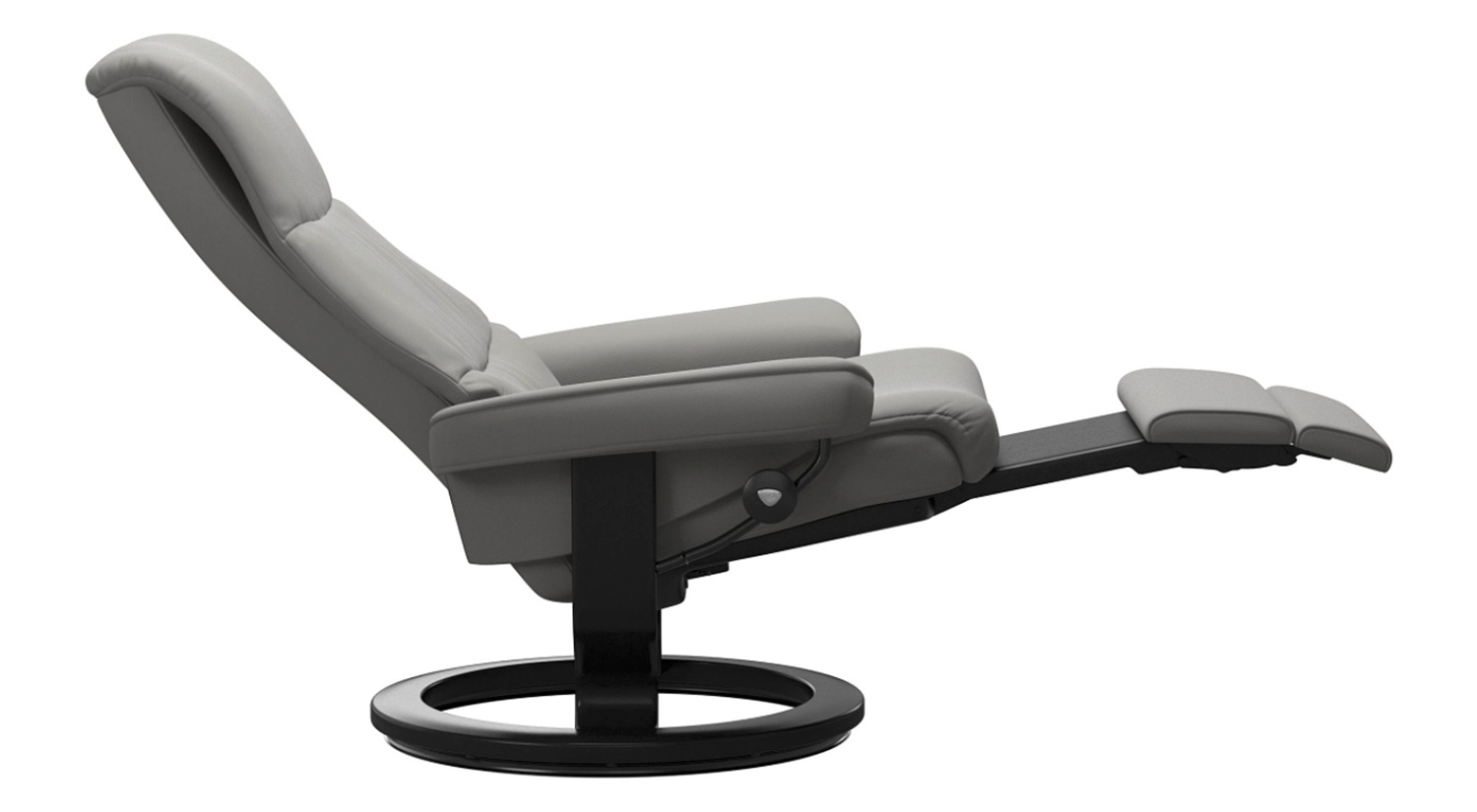 | Circle Leg Power View Stressless Back & Furniture Recliner
