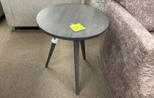 Martin Round End Table by Saloom in Shadow