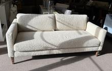 Personalize Collection Sofa with Petite Track Arm in Parchment