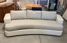 Matteo Curved Sofa Two Toned by American Leather