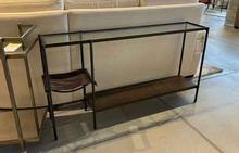 Sling Console Table in Burnished Iron