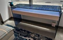 Graffetta Console in Translucent Royal Blue