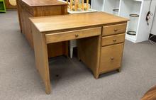 Shaker 4 Drawer Desk in Early American by Revolution Furnishings