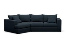 Milford Cuddle Chaise Sectional in Memphis Navy