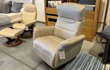 Mike Large Stressless Power Recliner in Paloma Fog