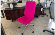 FLOOR MODEL - Mint High Back Office Chair in Wine N Roses