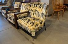 I'm a Fan Chair in Navy and Gold by Thayer Coggin